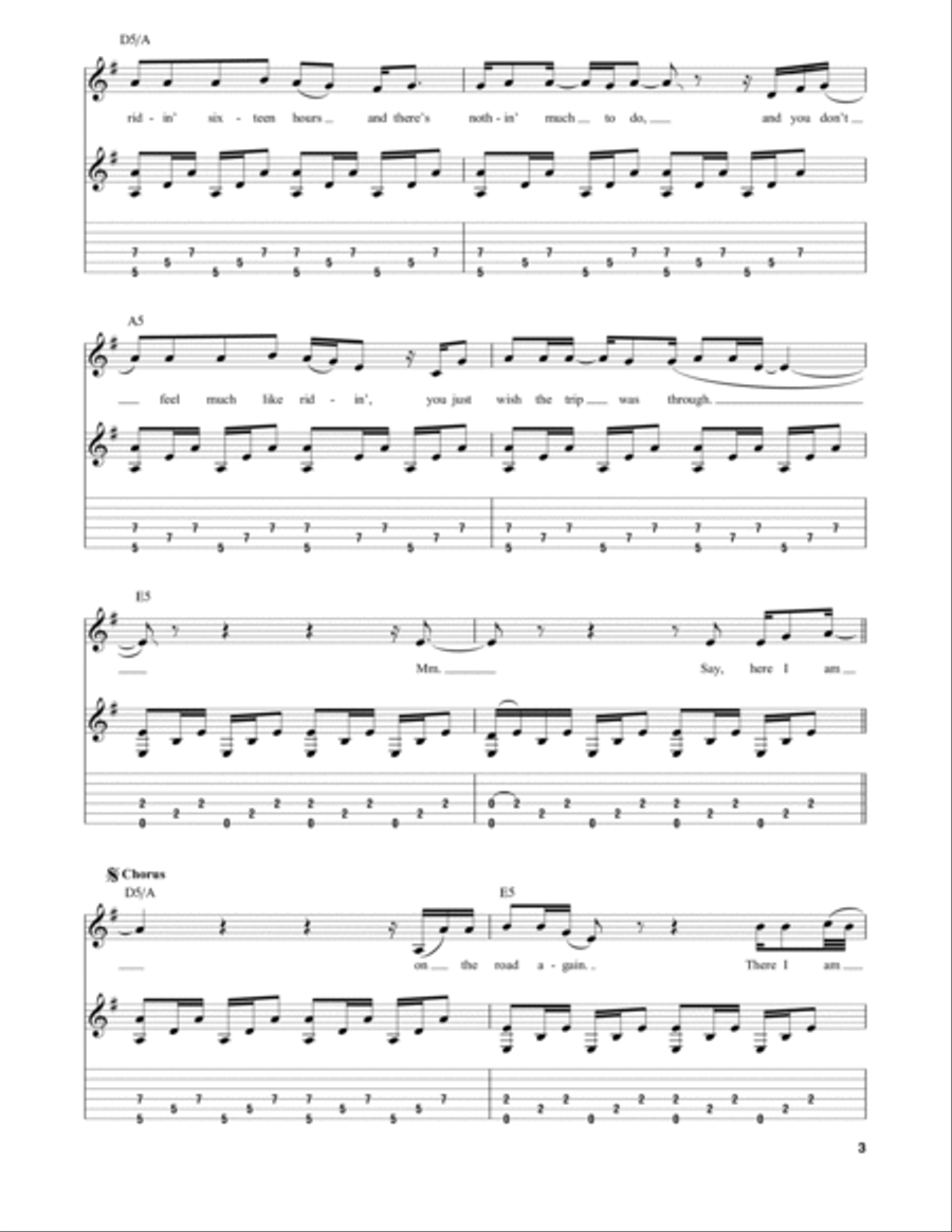 Turn The Page Electric Guitar scores gallery preview page 3