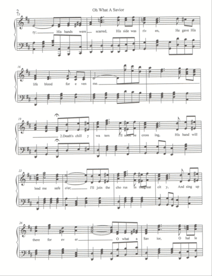 O What A Savior Small Ensemble scores gallery preview page 2