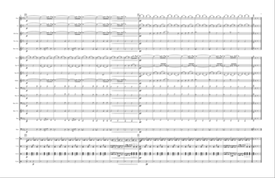 Right Above It Marching Band scores gallery preview page 3