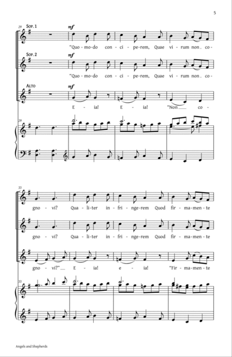 Angels and Shepherds (Collection) SSA scores gallery preview page 3