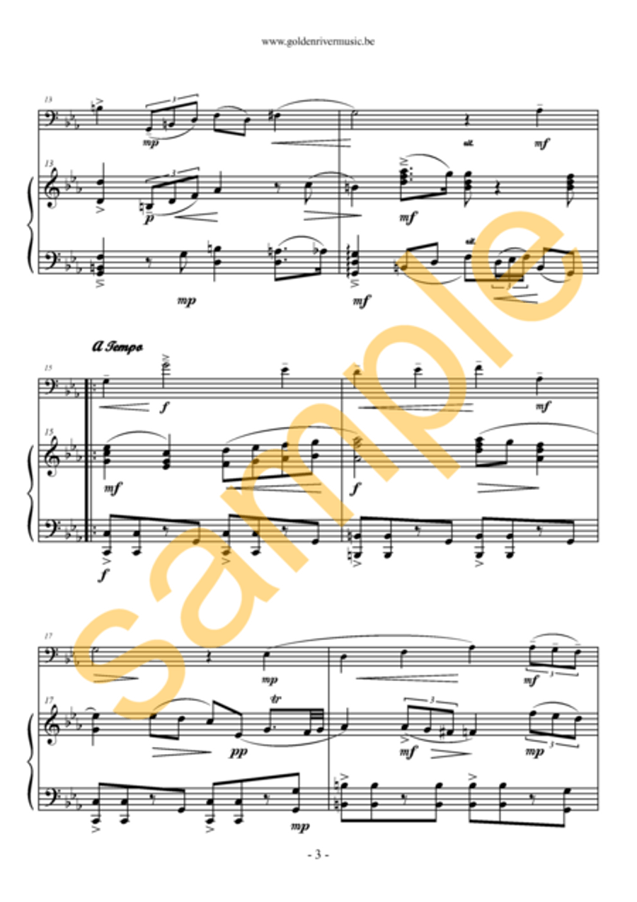 Un consuelo nocturno / Nocturnal consulation for cello Clarinet Solo scores gallery preview page 4