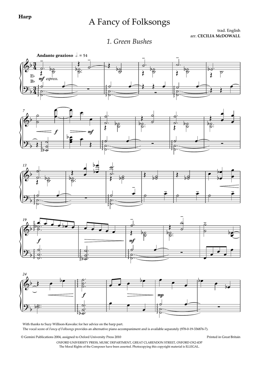 A Fancy of Folksongs Score scores gallery preview page 2