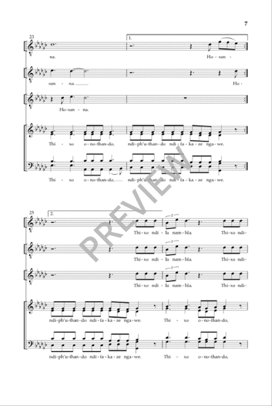 Thixo Onothando 4-Part scores gallery preview page 8