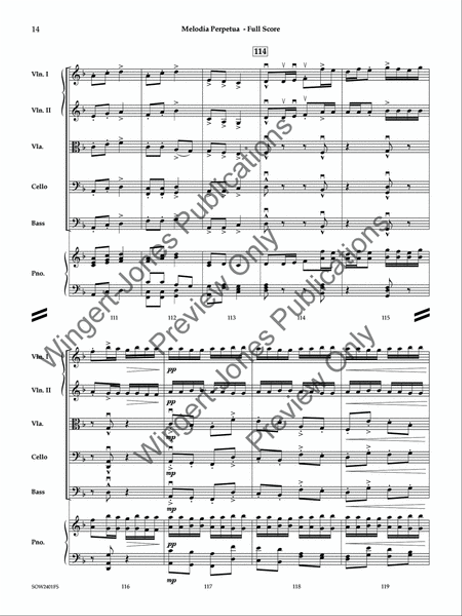 Melodia Perpetua Melodia Perpetua String Orchestra scores gallery preview page 15