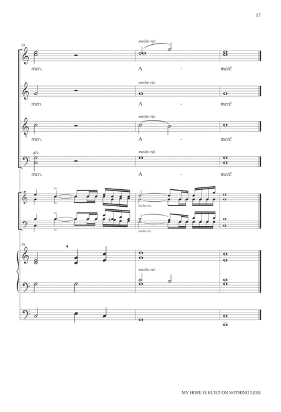 My Hope is Built on Nothing Less 4-Part scores gallery preview page 38