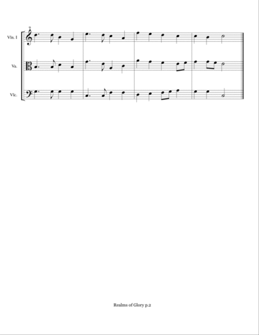 Christmas Trios II - violin, viola, cello String Trio scores gallery preview page 3