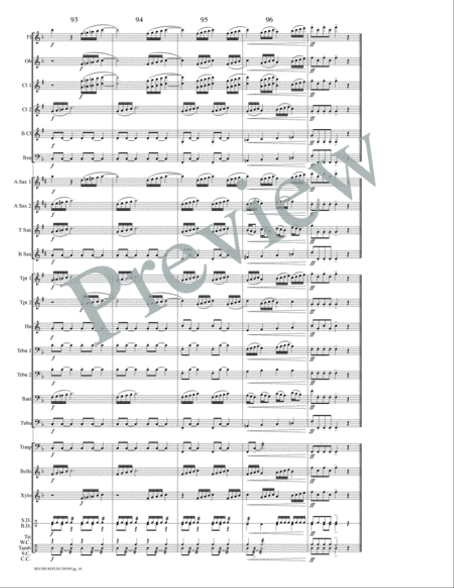 Sound Reflections Concert Band scores gallery preview page 19