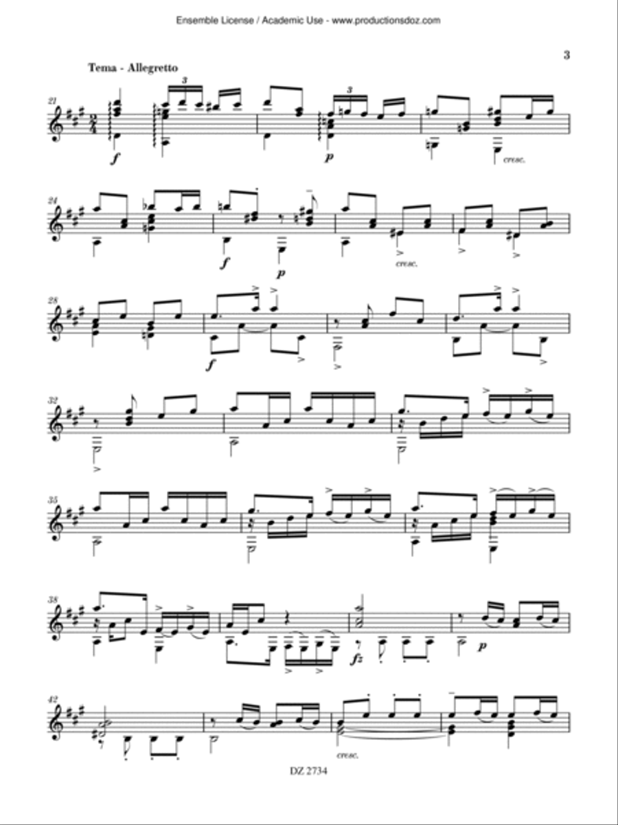 Rondo Schubertino Rondo Schubertino Classical Guitar scores gallery preview page 3
