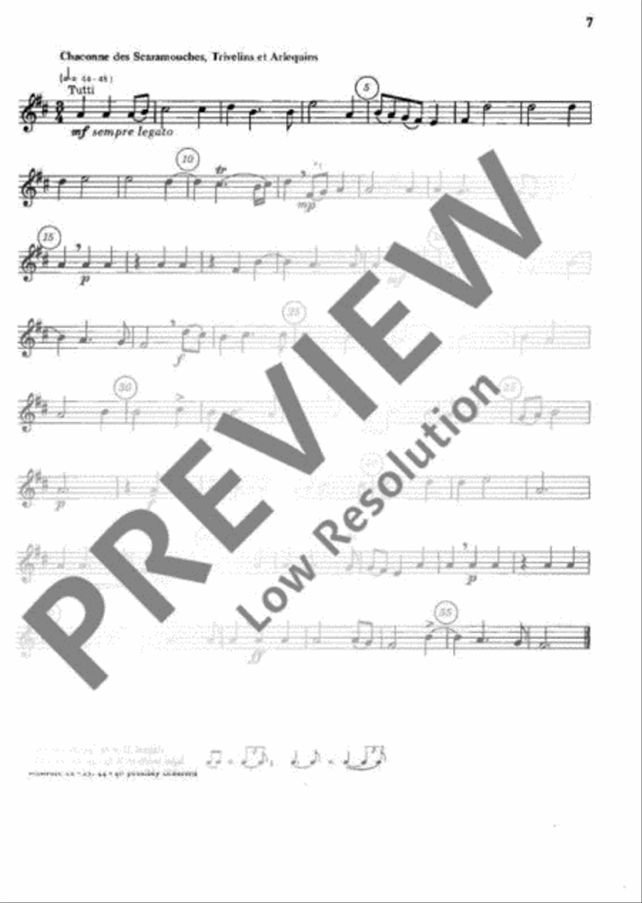 Le Bourgeois Gentilhomme English Horn scores gallery preview page 8