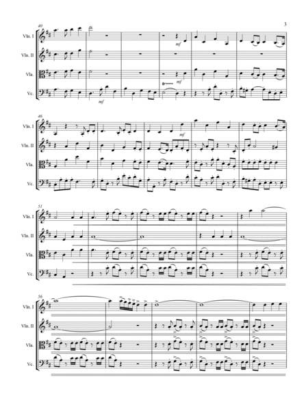 Handel - Hallelujah Chorus from Messiah (for String Quartet) image number null