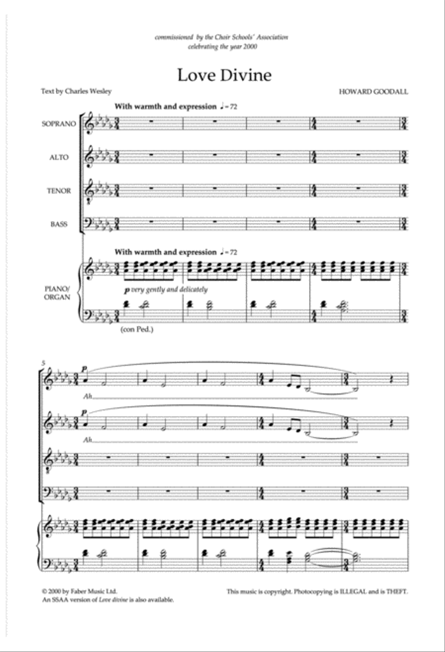 Love Divine (Downloadable Choral Score)