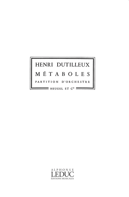 Metaboles