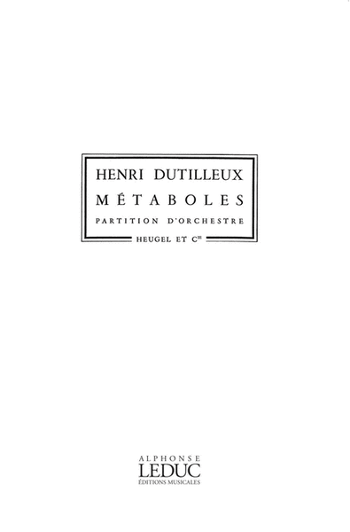 Metaboles