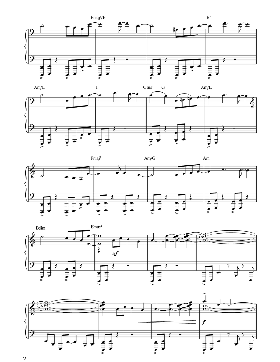Theme from Casualty Piano Solo scores gallery preview page 2
