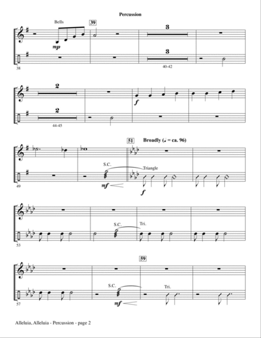 An Easter Celebration - Percussion Choir scores gallery preview page 3