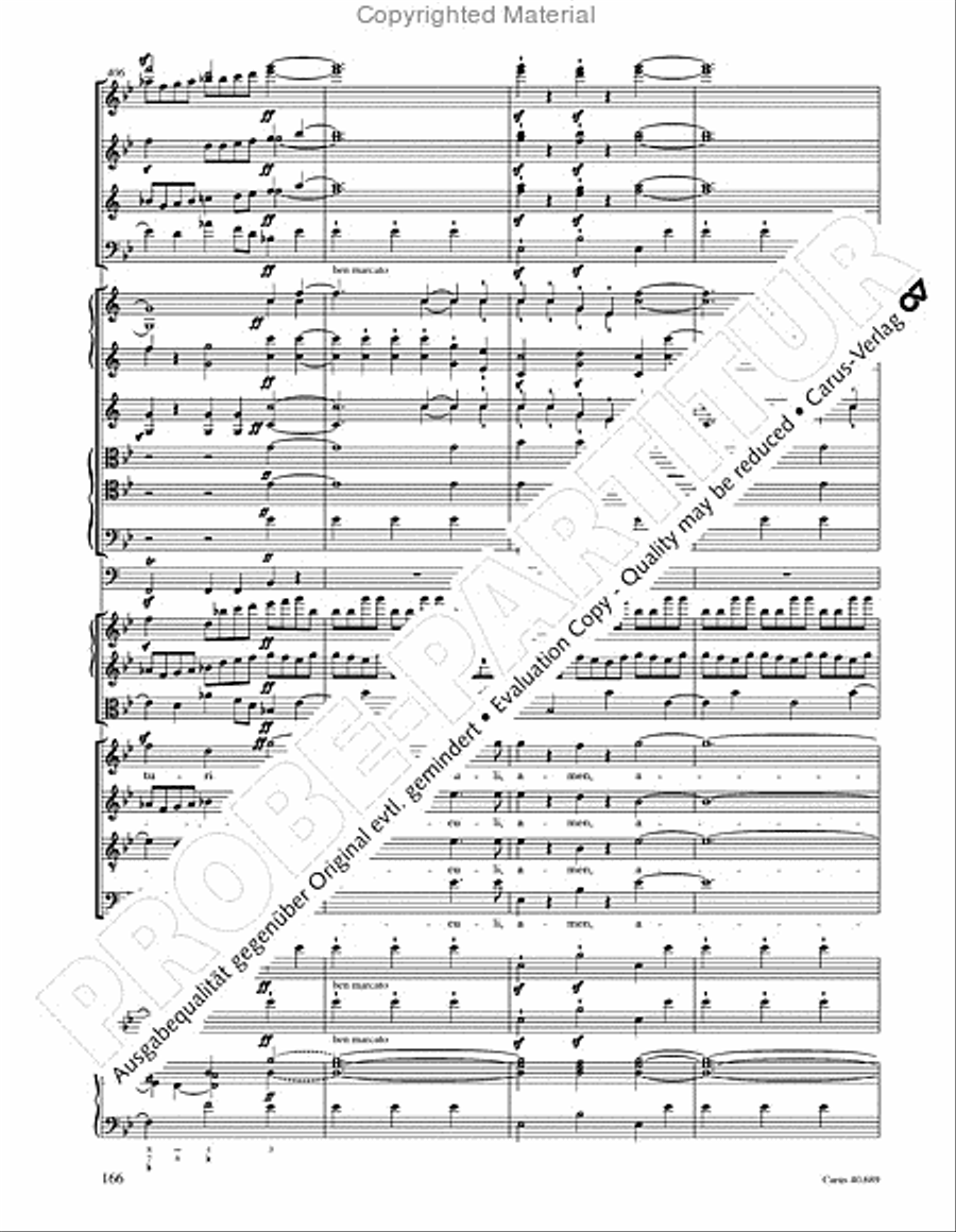 Missa solemnis Missa solemnis 4-Part scores gallery preview page 182