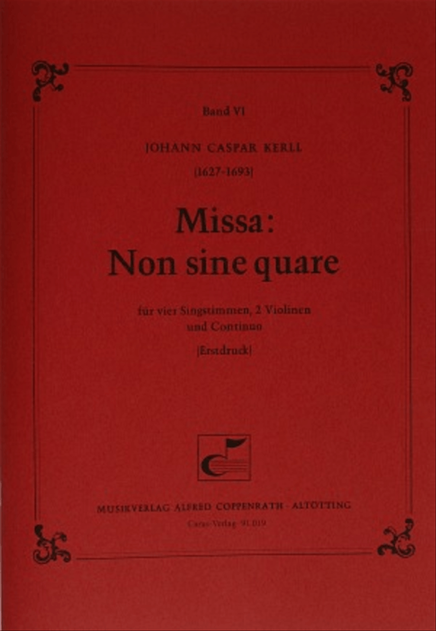 Non sine quare 4-Part scores gallery preview page 1