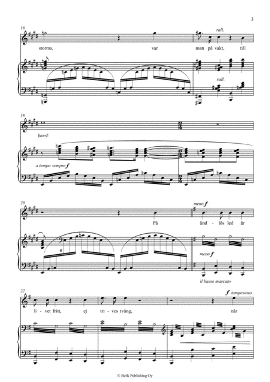 Till havs (E Major) Till havs (E Major) Voice Solo scores gallery preview page 3