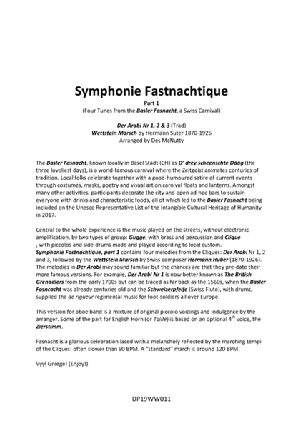 Symphonie Fastnachtique Part 1