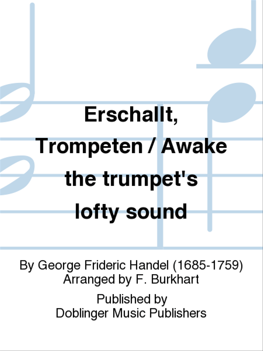 Erschallt, Trompeten / Awake the trumpet's lofty sound Choir scores gallery preview page 1
