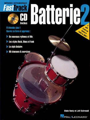Book cover for FastTrack Drum Method – Book 2 – French Edition