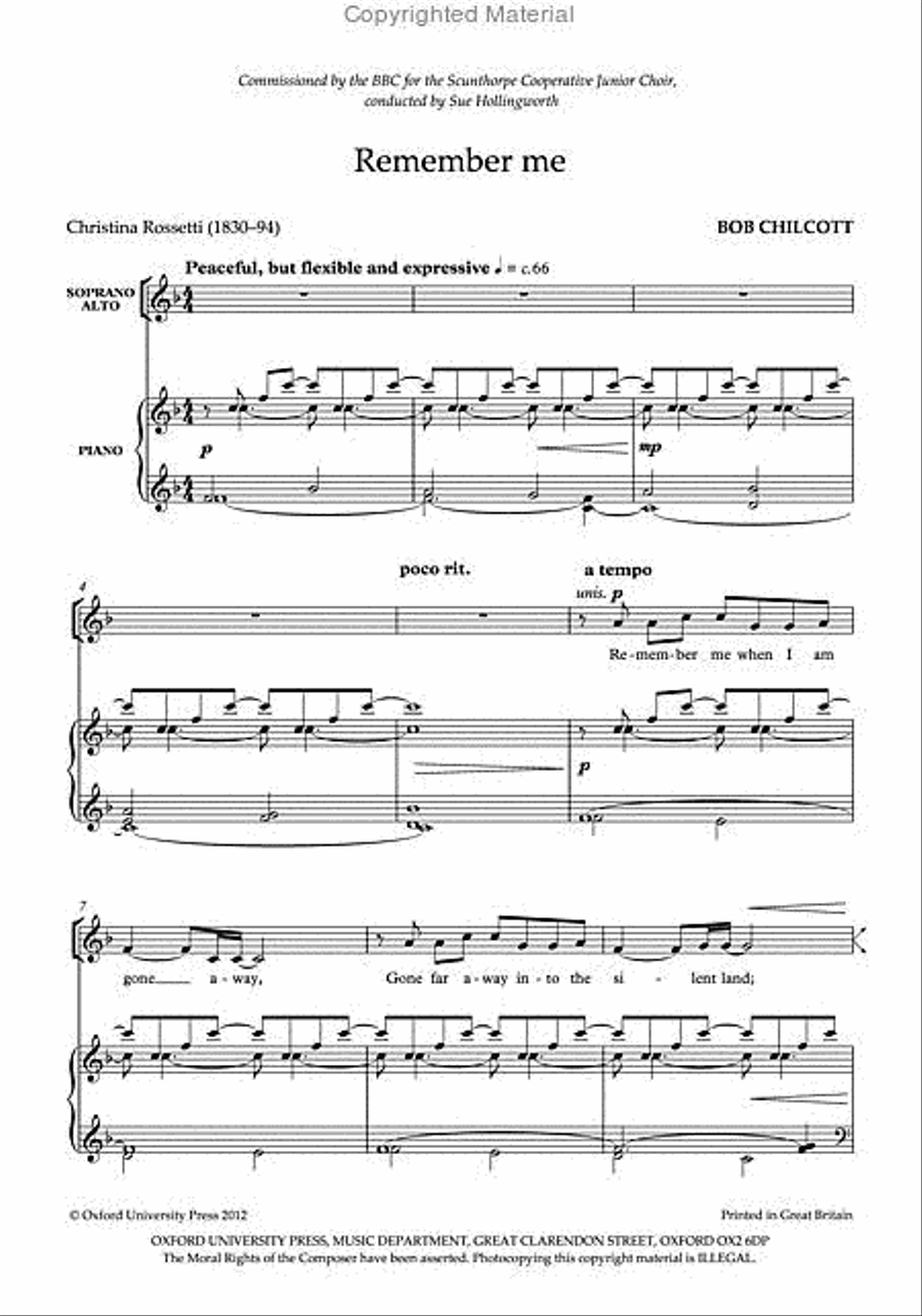 Remember me Remember me SSA scores gallery preview page 2