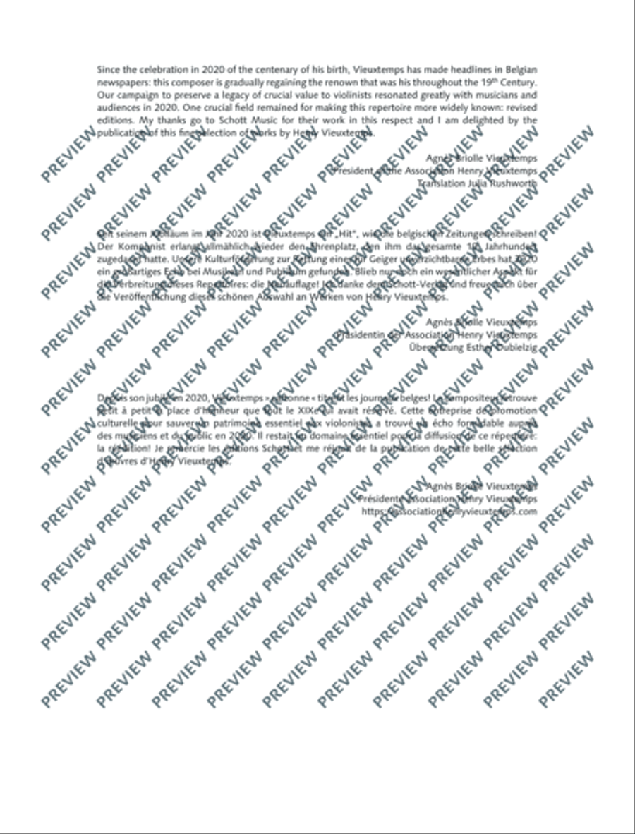 Henri Vieuxtemps Repertoire Violin Solo scores gallery preview page 4