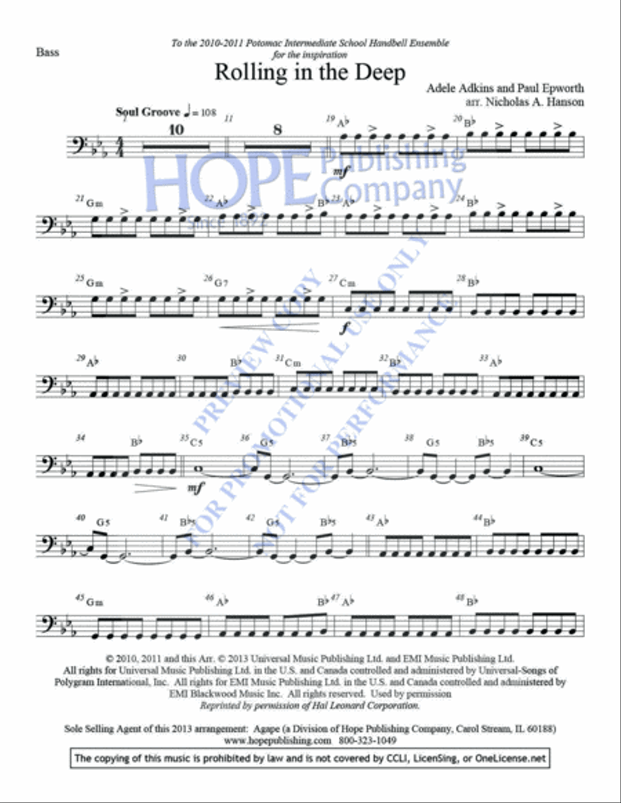 Rolling in the Deep 2-Octaves scores gallery preview page 6