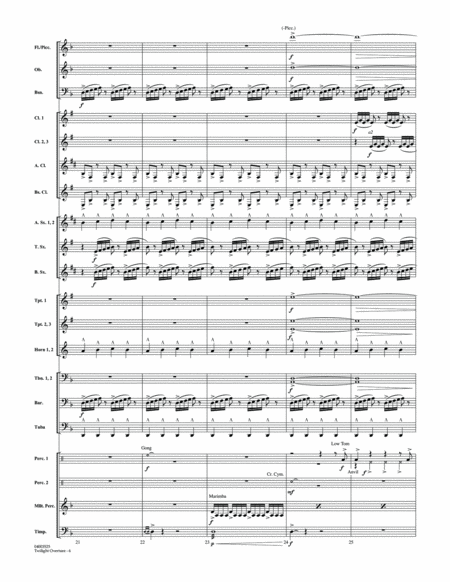 Twilight Overture (from The Twilight Saga: Breaking Dawn Part 2) - Conductor Score (Full Score)