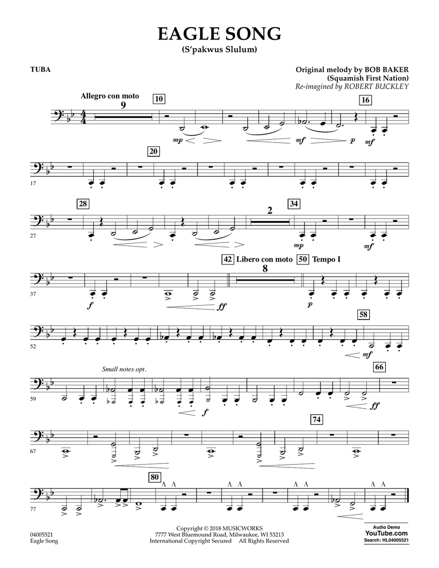Eagle Song - Tuba Concert Band scores gallery preview page 1