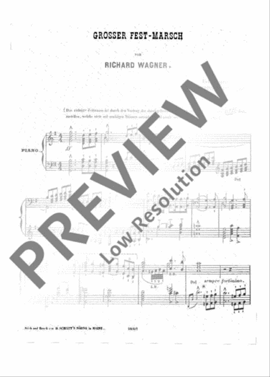Großer Festmarsch Piano Solo scores gallery preview page 2