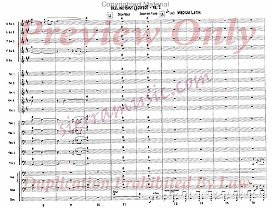 Beeline East Beeline East Jazz Ensemble scores gallery preview page 3