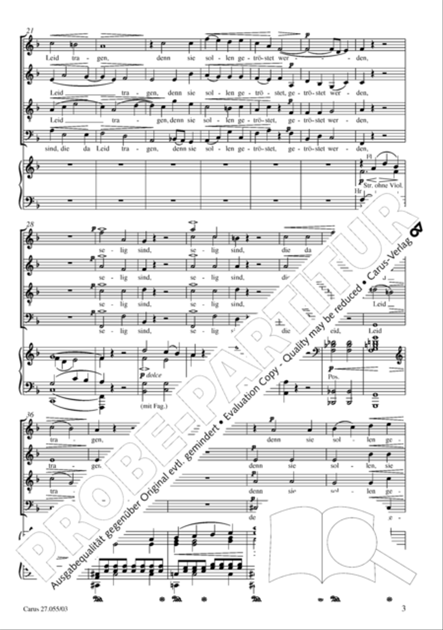 Ein Deutsches Requiem (German Requiem) 4-Part scores gallery preview page 6