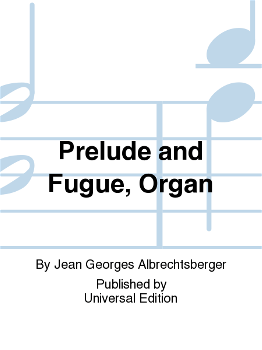 Prelude And Fugue, Organ Organ scores gallery preview page 1