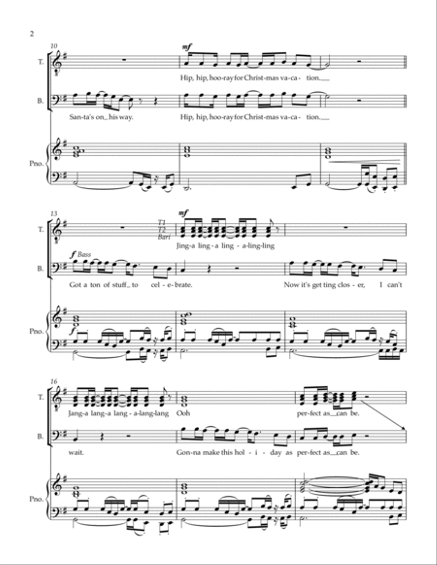 Christmas Vacation Christmas Vacation TTBB scores gallery preview page 3