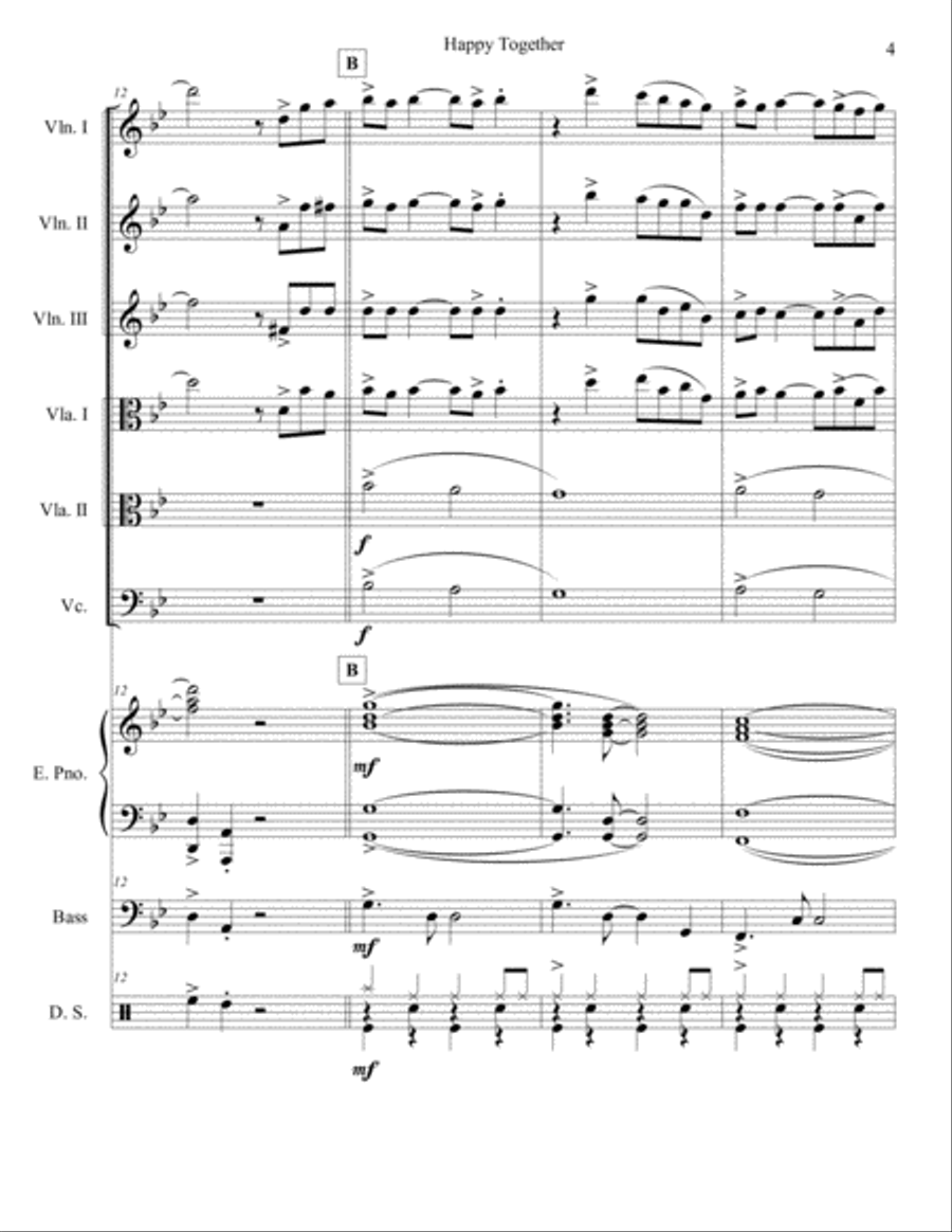 Happy Together Set of Parts scores gallery preview page 4