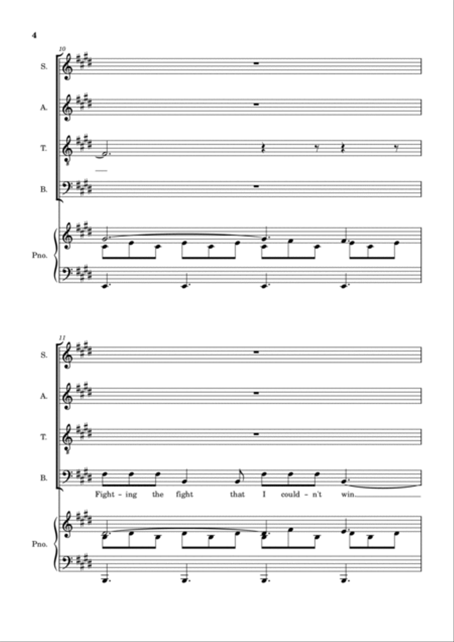 Dead Man Walking 4-Part scores gallery preview page 5