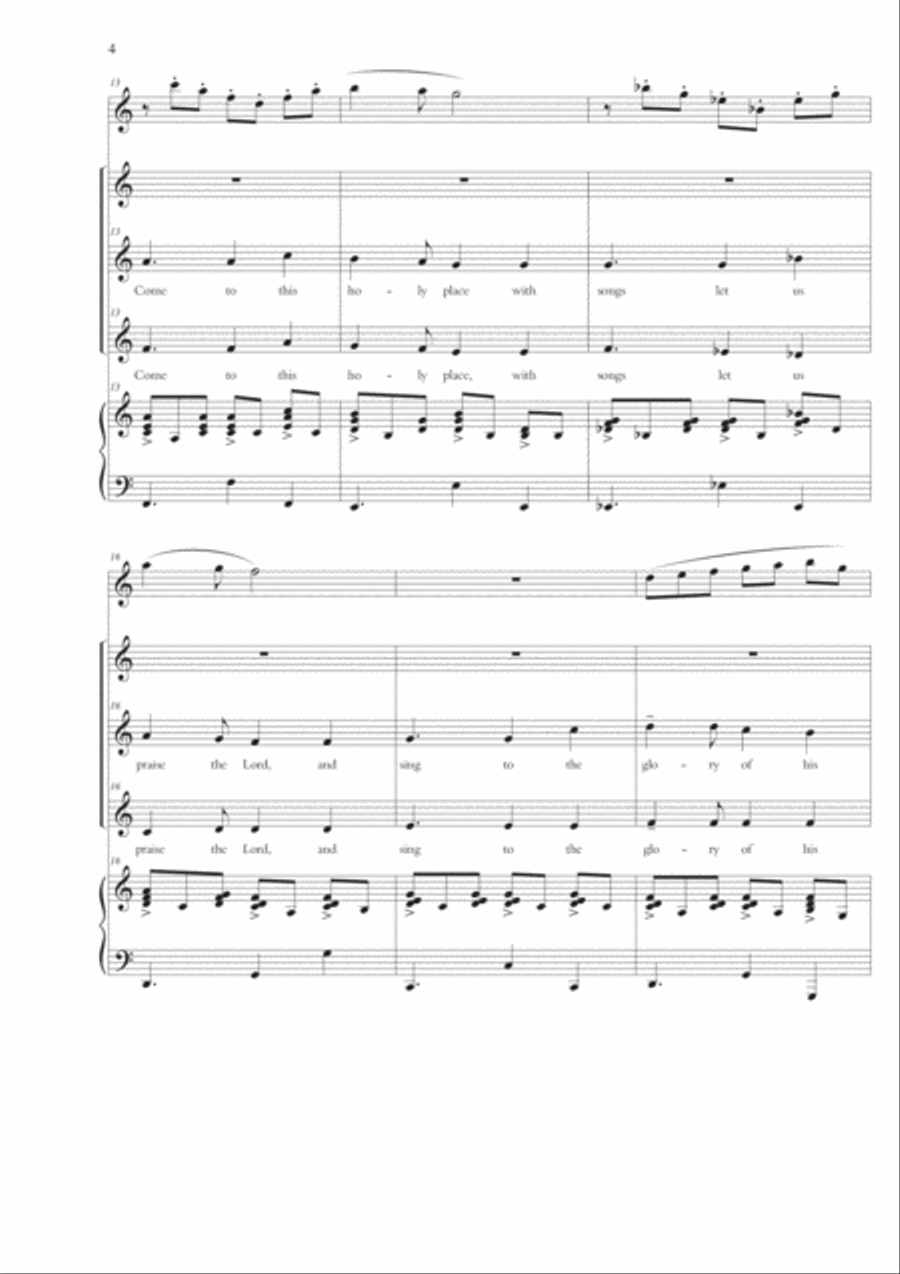 Sing to the Lord Sing to the Lord 4-Part scores gallery preview page 4