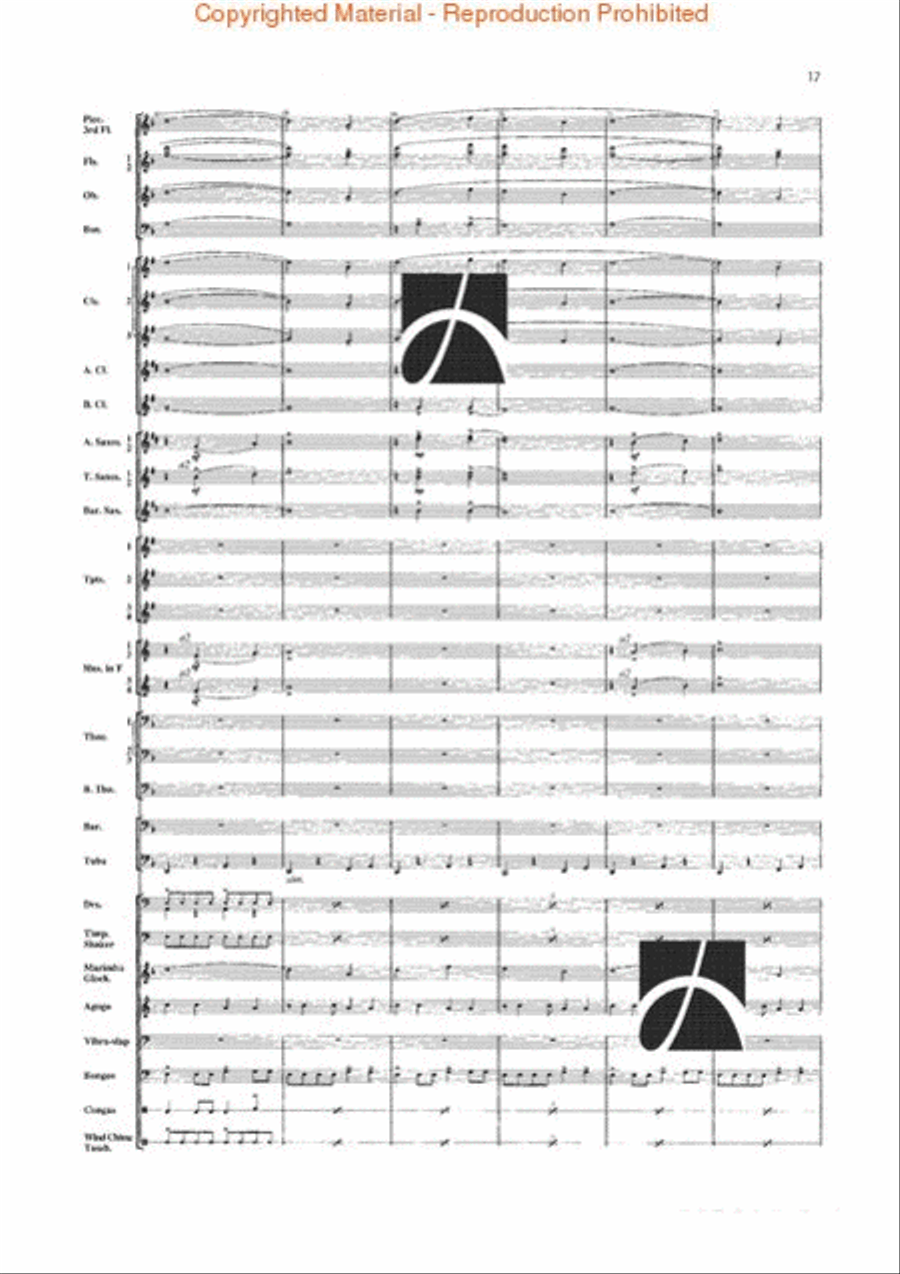 Jungle Fantasy Jungle Fantasy Concert Band scores gallery preview page 14