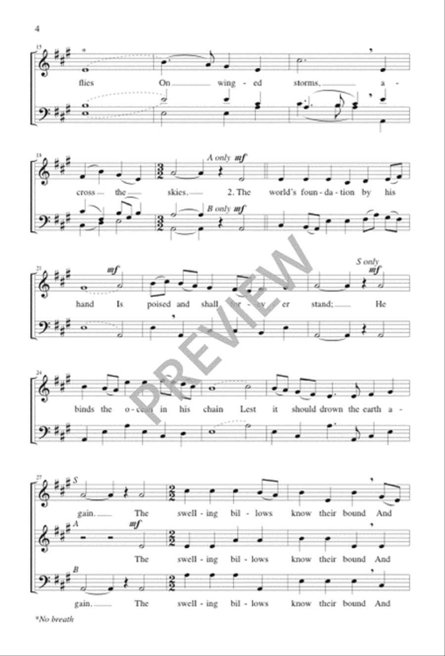 My Soul, the Great Creator Praise 4-Part scores gallery preview page 4