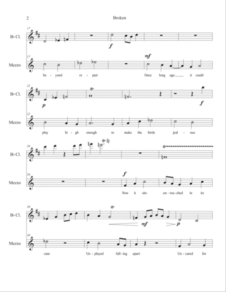 Broken Medium Voice scores gallery preview page 2