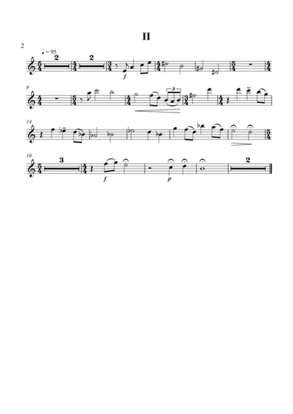 Five Miniatures for Flute and Piano - Flute part