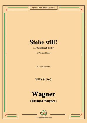 Book cover for R. Wagner-Stehe still!,in c sharp minor,WWV 91 No.2,from Wesendonck-Lieder