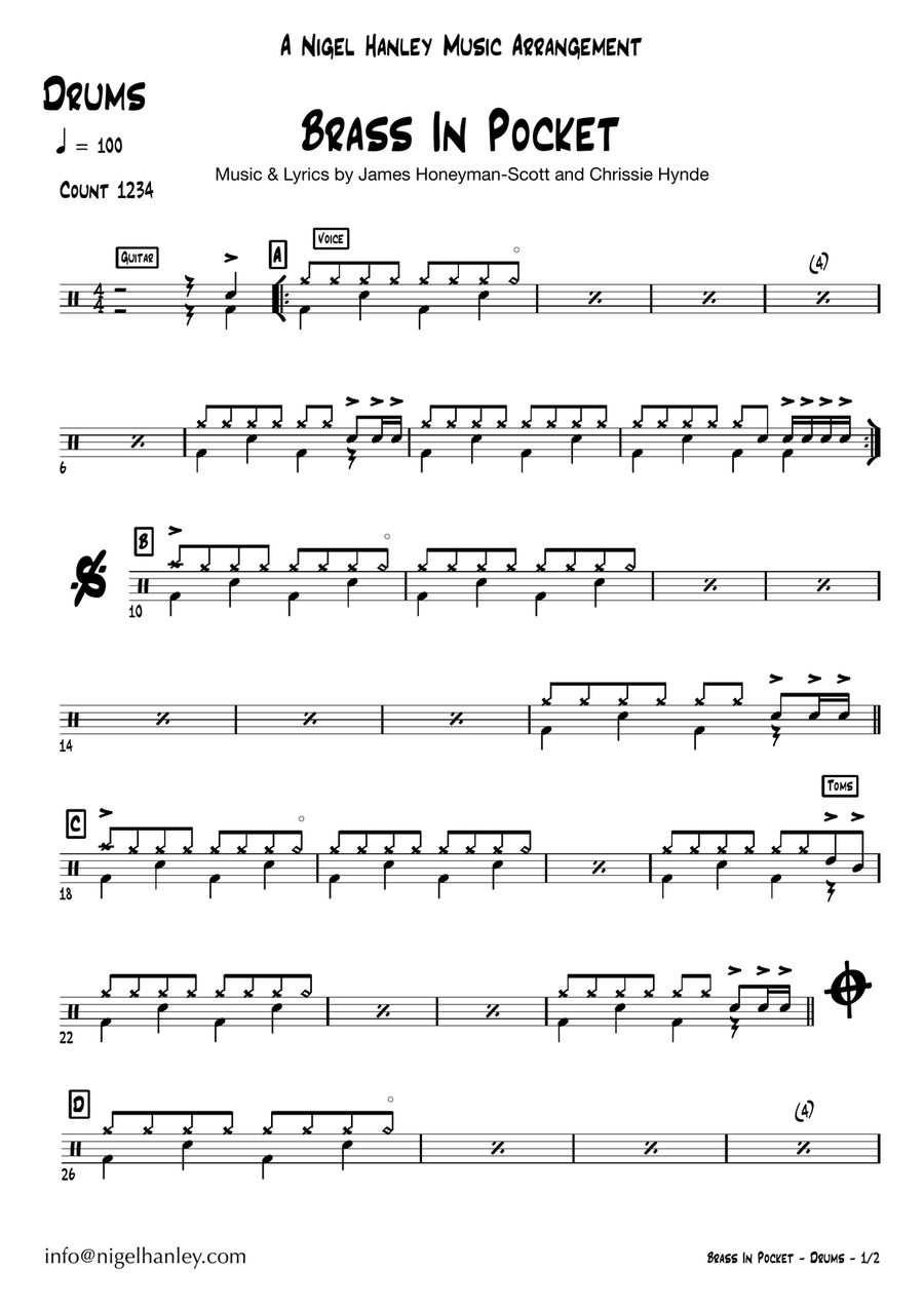 Brass In Pocket Jazz Ensemble scores gallery preview page 2
