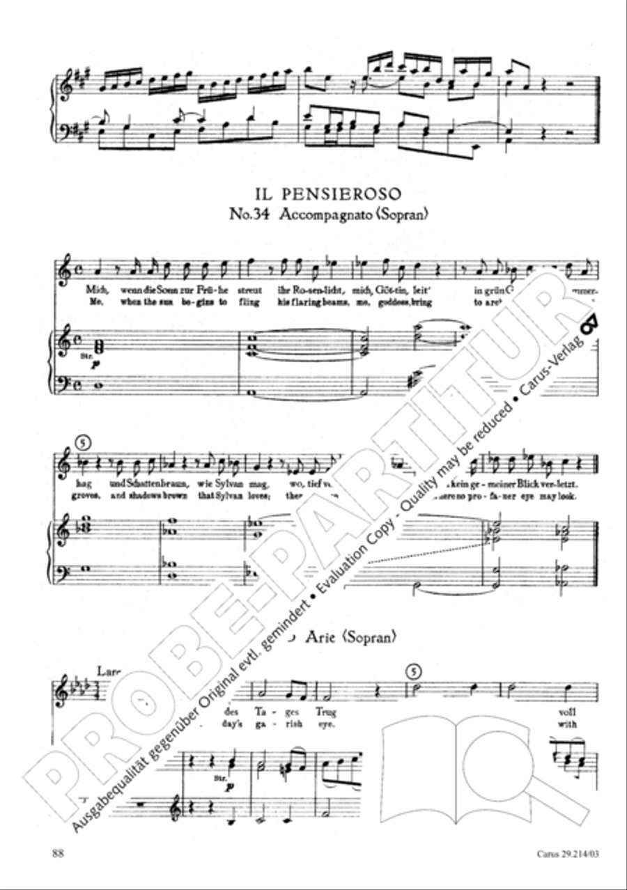L'Allegro, il Pensieroso ed il Moderato TB scores gallery preview page 89