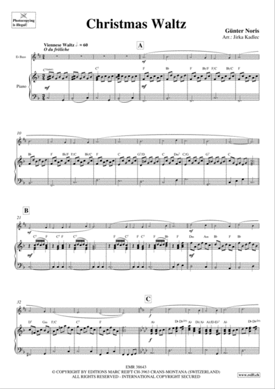 Christmas Waltz Piano Accompaniment scores gallery preview page 3