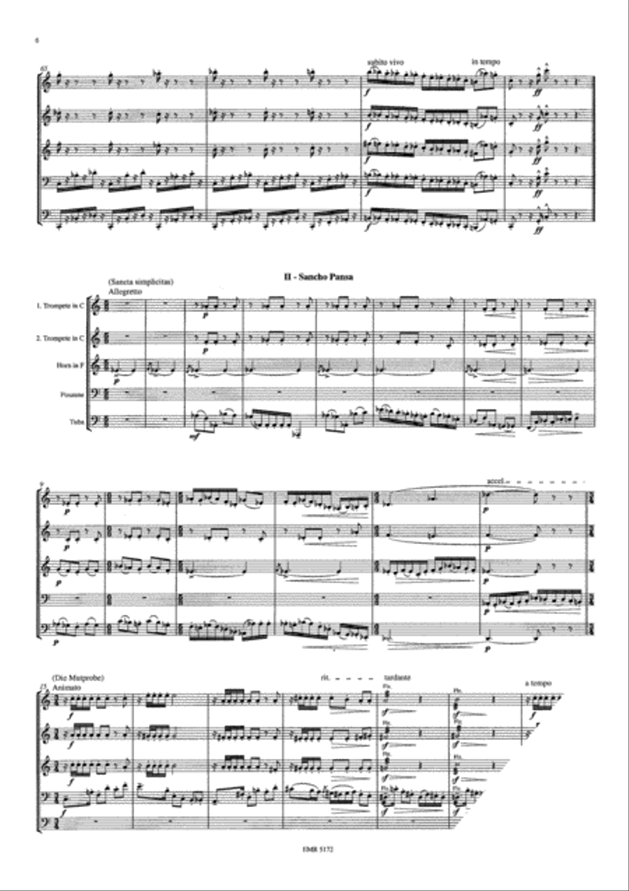 Don Quichottisen Brass Quintet scores gallery preview page 4