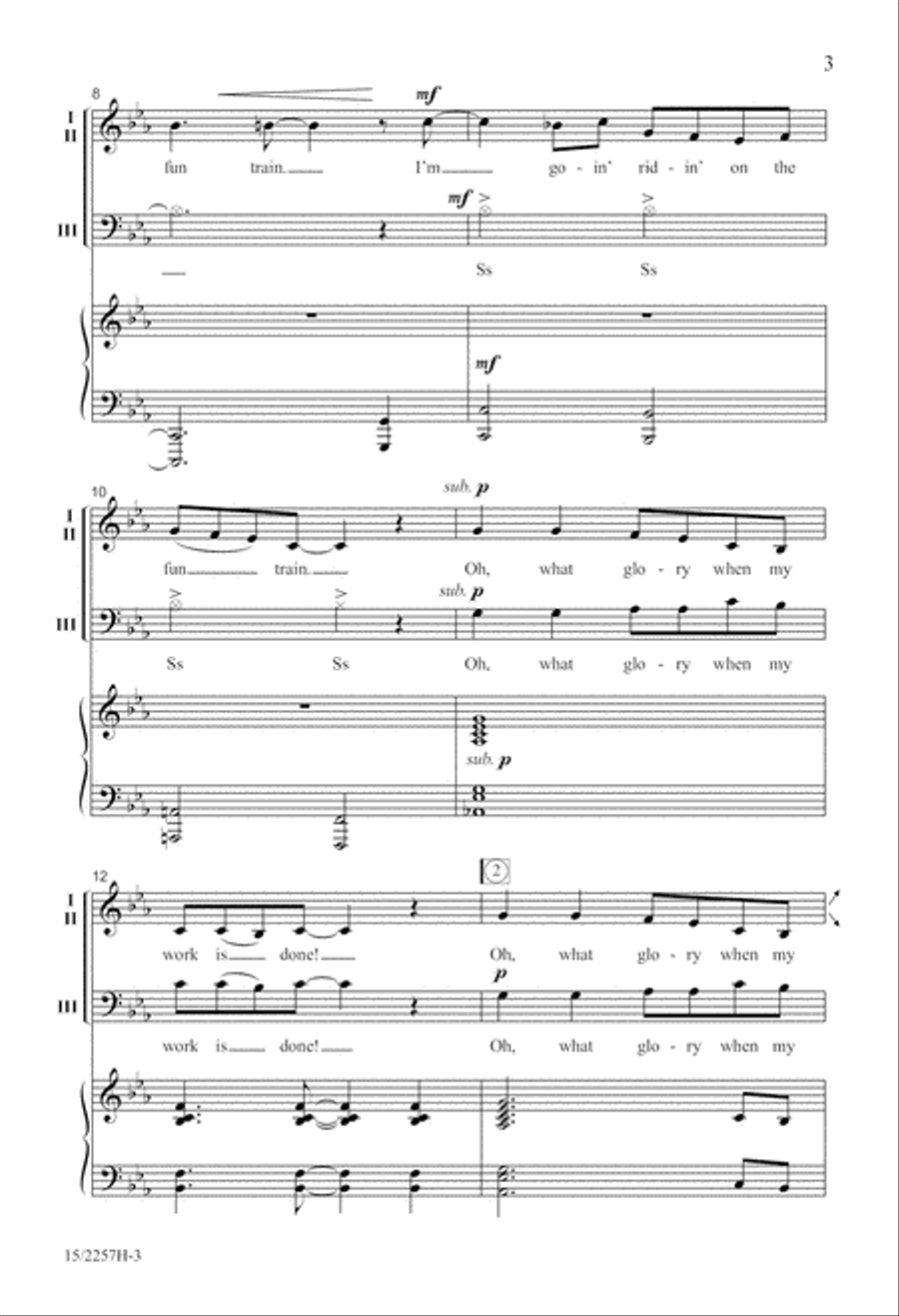 Fun Train Fun Train 3-Part scores gallery preview page 3