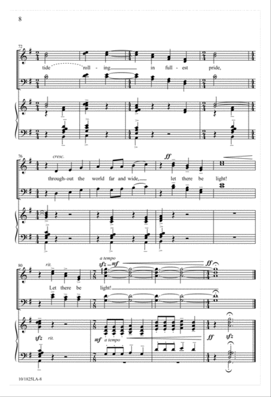 Hymn to the Trinity Hymn to the Trinity 4-Part scores gallery preview page 8
