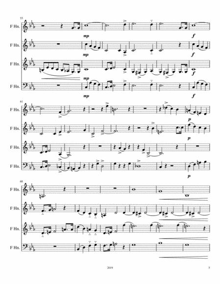 Borodin Streichquartette for four horns